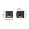 Westinghouse Fixture Wall Outdoor LED Dimmable 10W Nardella Dome, Textured Black 6122800 - alternate 4